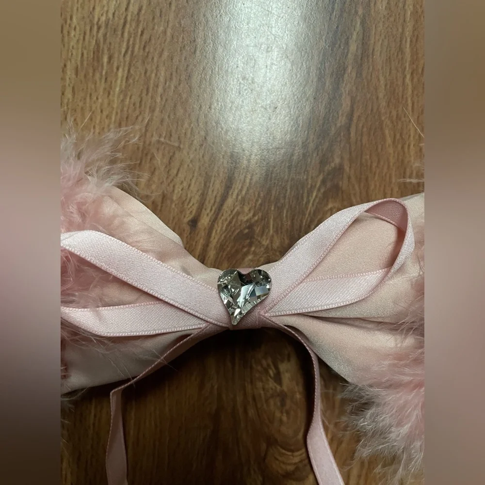Oversized White Feather Bow French Barrette Hair Clip